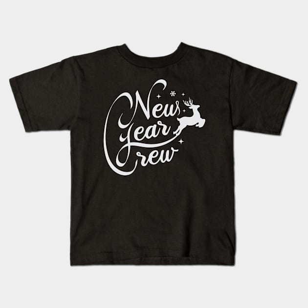 New Year Crew Kids T-Shirt by VecTikSam